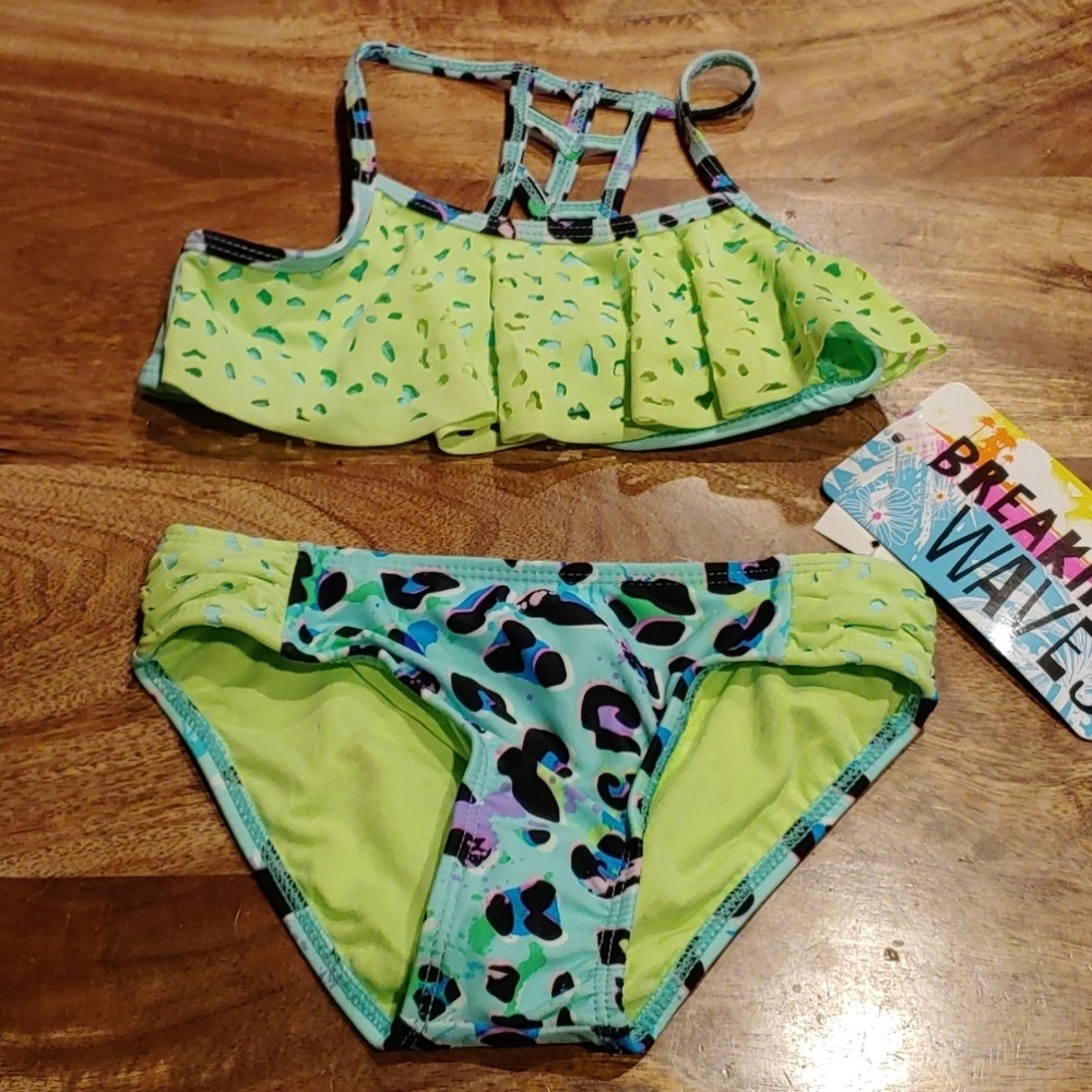 NWT Breaking Waves Two Piece Swimsuit